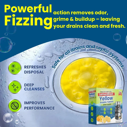 LemonBlast Foaming Drain Cleaning Tablets